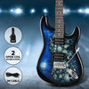 Alpha Electric Guitar Music String Instrument Rock Blue Carry Bag Steel String Deals499