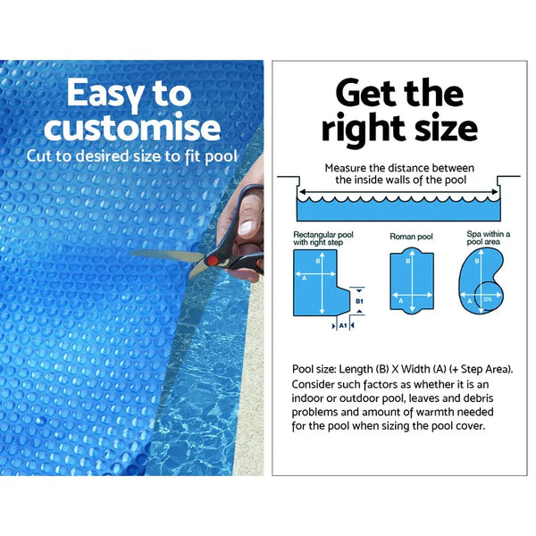 Aquabuddy Pool Cover Roller Solar Blanket Bubble Heater Covers Swimming 8.5x4.2m from Deals499 at Deals499