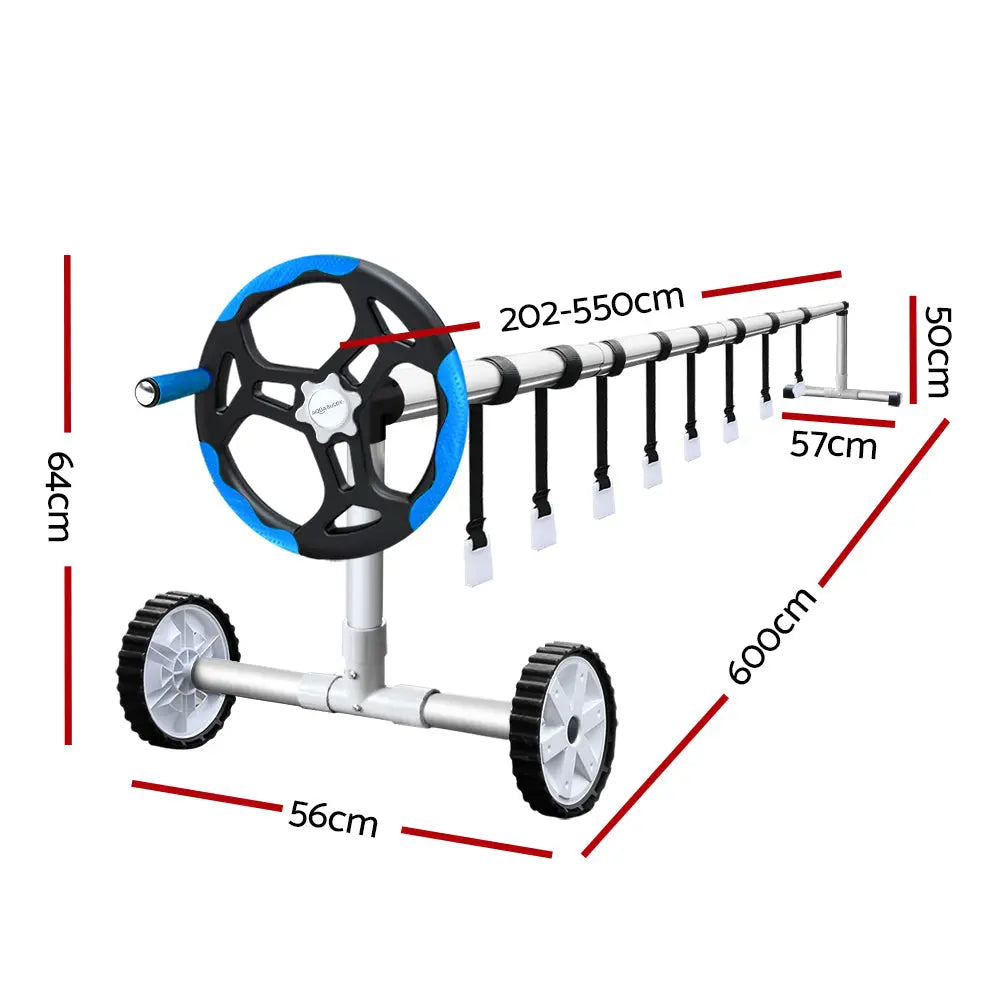 Aquabuddy Swimming Pool Cover Pool Roller Wheel Solar Blanket 500 Micron 11X4.8m Deals499
