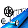 Aquabuddy Swimming Pool Cover with Roller Wheel Solar Blanket Adjustable 10 X 4m Deals499