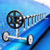 Aquabuddy Swimming Pool Cover with Roller Wheel Solar Blanket Adjustable 10 X 4m Deals499