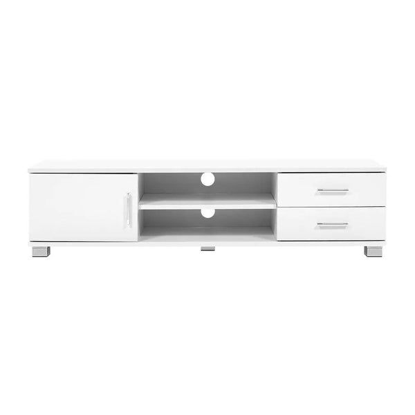 Artiss 120cm TV Stand Entertainment Unit Storage Cabinet Drawers Shelf White Deals499