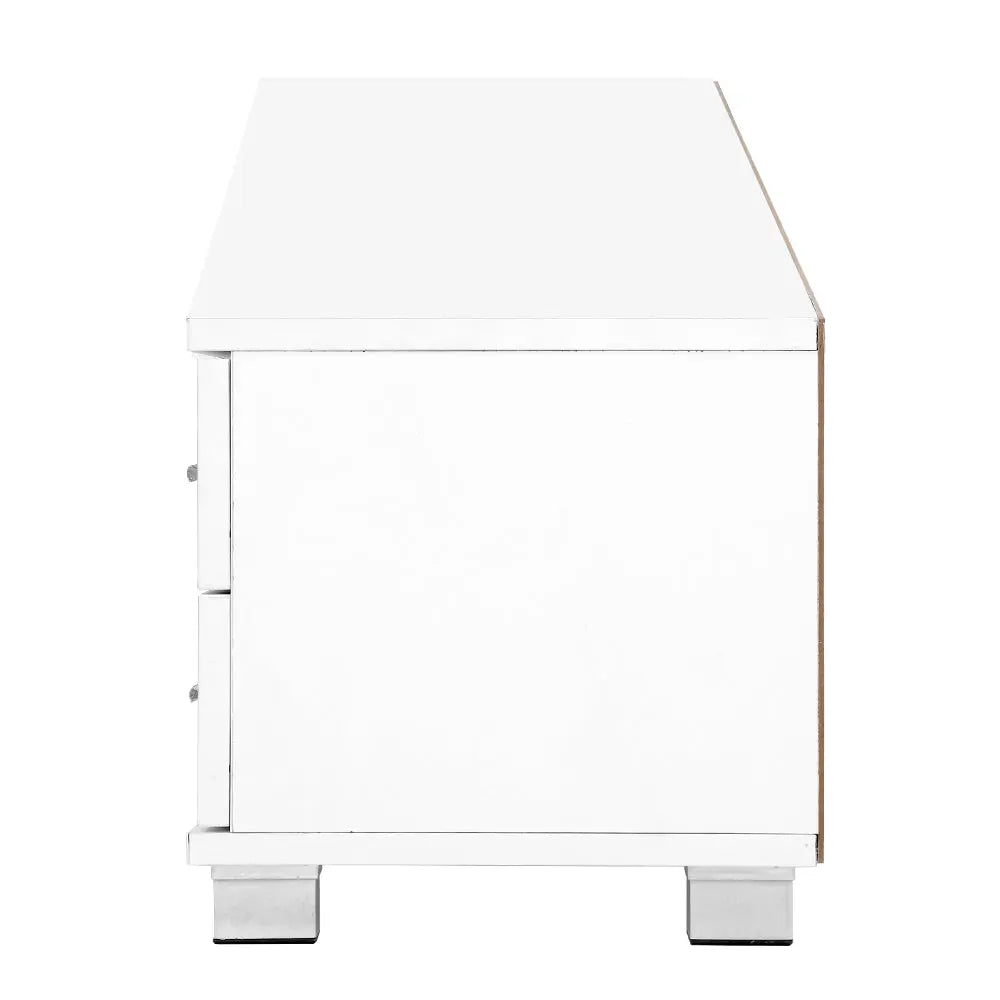 Artiss 120cm TV Stand Entertainment Unit Storage Cabinet Drawers Shelf White Deals499