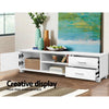 Artiss 120cm TV Stand Entertainment Unit Storage Cabinet Drawers Shelf White Deals499