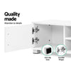 Artiss 120cm TV Stand Entertainment Unit Storage Cabinet Drawers Shelf White Deals499