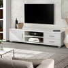Artiss 120cm TV Stand Entertainment Unit Storage Cabinet Drawers Shelf White Deals499