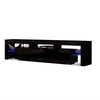 Artiss 189cm RGB LED TV Stand Cabinet Entertainment Unit Gloss Furniture Drawers Tempered Glass Shelf Black Deals499