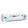 Artiss 189cm RGB LED TV Stand Cabinet Entertainment Unit Gloss Furniture Drawers Tempered Glass Shelf White Deals499