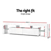 Artiss 189cm RGB LED TV Stand Cabinet Entertainment Unit Gloss Furniture Drawers Tempered Glass Shelf White Deals499