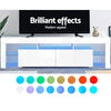 Artiss 189cm RGB LED TV Stand Cabinet Entertainment Unit Gloss Furniture Drawers Tempered Glass Shelf White Deals499