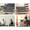 Artiss 2 Seater Fabric Sofa Chair - Grey Deals499