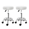 Artiss 2x Salon Stool Round Swivel Chair White from Deals499 at Deals499