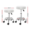 Artiss 2x Salon Stool Round Swivel Chair White from Deals499 at Deals499