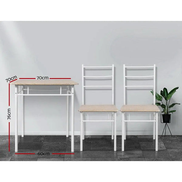 Artiss 3 Piece Dining Set - Natural Deals499
