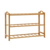 Artiss 3 Tiers Bamboo Shoe Rack Storage Organiser Wooden Shelf Stand Shelves Deals499