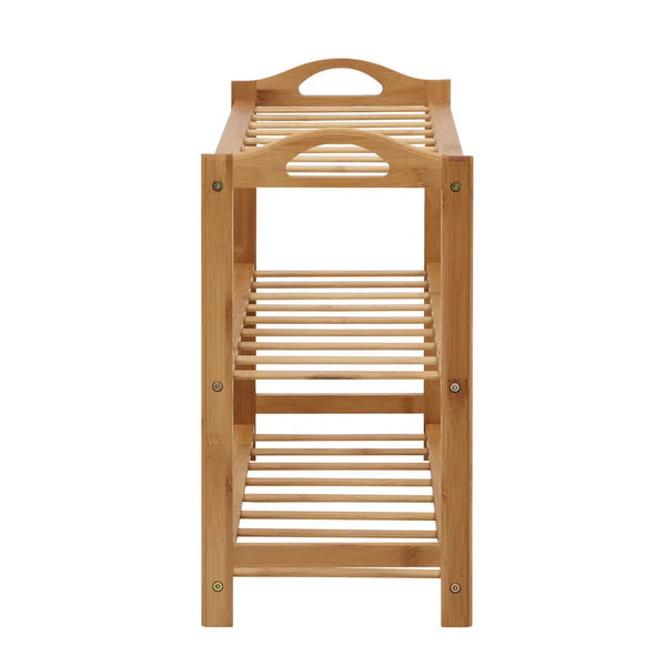 Artiss 3 Tiers Bamboo Shoe Rack Storage Organiser Wooden Shelf Stand Shelves Deals499