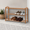 Artiss 3 Tiers Bamboo Shoe Rack Storage Organiser Wooden Shelf Stand Shelves Deals499