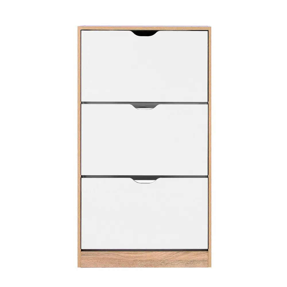 Artiss 36 Pairs Shoe Cabinet Rack Organiser Storage Shelf Wooden Deals499