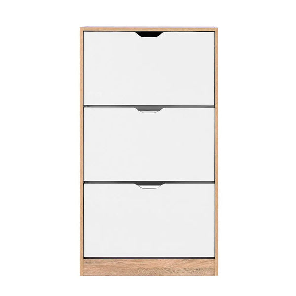 Artiss 36 Pairs Shoe Cabinet Rack Organiser Storage Shelf Wooden Deals499