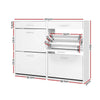 Artiss 36 Pairs Shoe Cabinet Rack Organisers Storage Shelf Drawer Cupboard White from Deals499 at Deals499
