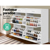Artiss 36 Pairs Shoe Cabinet Rack Organisers Storage Shelf Drawer Cupboard White from Deals499 at Deals499