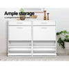 Artiss 36 Pairs Shoe Cabinet Rack Organisers Storage Shelf Drawer Cupboard White from Deals499 at Deals499