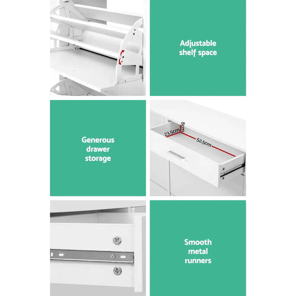 Artiss 36 Pairs Shoe Cabinet Rack Organisers Storage Shelf Drawer Cupboard White from Deals499 at Deals499