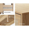 Artiss 4 Chest of Drawers Rattan Tallboy Cabinet Bedroom Clothes Storage Wood Deals499