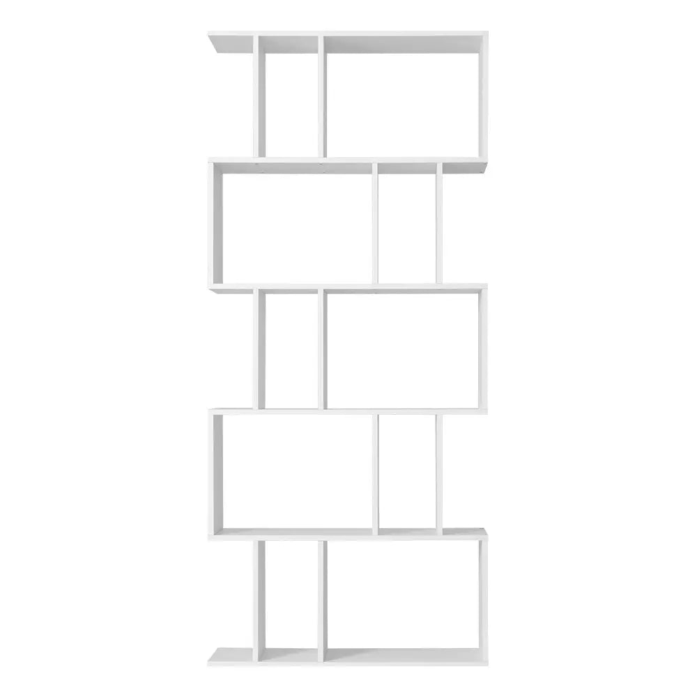 Artiss 5 Tier Bookshelf Display Shelf CD Cabinet Bookcase Stand Storage White Deals499