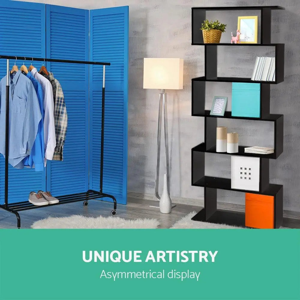 Artiss 6 Tier Display Shelf - Black Deals499