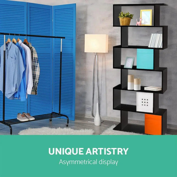 Artiss 6 Tier Display Shelf - Black Deals499