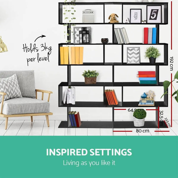 Artiss 6 Tier Display Shelf - Black Deals499
