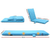 Artiss Adjustable Beach Sun Pool Lounger - Blue Deals499