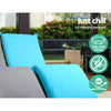 Artiss Adjustable Beach Sun Pool Lounger - Blue Deals499