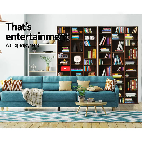 Artiss Adjustable Book Storage Shelf Rack Unit - Expresso Deals499