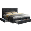 Artiss Avio Bed Frame Fabric Storage Drawers - Charcoal King Deals499