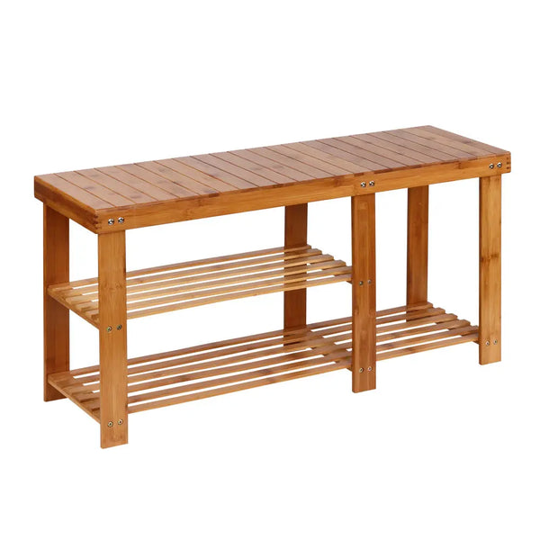 Artiss Bamboo Shoe Rack Bench Deals499