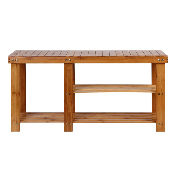 Artiss Bamboo Shoe Rack Bench Deals499