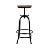 Artiss Bar Stool Industrial Round Seat Wood Metal - Black and Brown Deals499