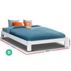 Artiss Bed Frame Double Size Wooden Bed Base JADE Timber Foundation Mattress Deals499