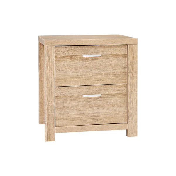 Artiss Bedside Table Lamp Side Tables Drawers Nightstand Unit Beige Wood Deals499