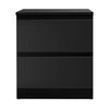 Artiss Bedside Tables Drawers Side Table Bedroom Furniture Nightstand Black Lamp Deals499