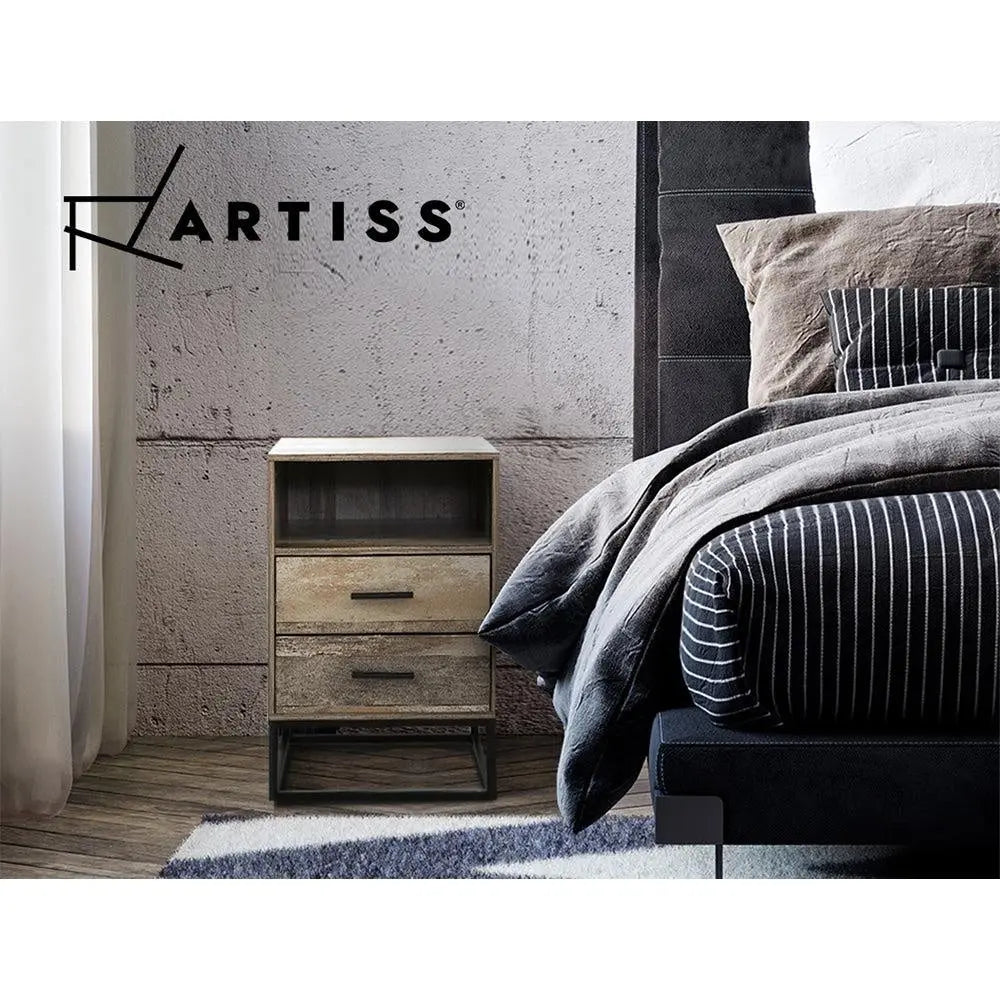 Artiss Bedside Tables Drawers Side Table Nightstand Storage Cabinet Unit Wood Deals499
