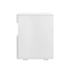 Artiss Bedside Tables Drawers Side Table RGB LED High Gloss Nightstand White Deals499