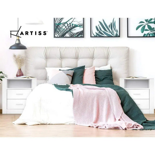 Artiss Bedside Tables Drawers Storage Cabinet Drawers Side Table White Deals499