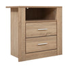 Artiss Bedside Tables Drawers Storage Cabinet Shelf Side End Table Oak Deals499