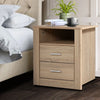 Artiss Bedside Tables Drawers Storage Cabinet Shelf Side End Table Oak Deals499