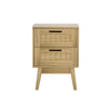 Artiss Bedside Tables Rattan 2 Drawers Side Table Nightstand Storage Cabinet Deals499
