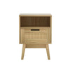 Artiss Bedside Tables Rattan Drawers Side Table Nightstand Storage Cabinet Wood Deals499