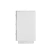 Artiss Bedside Tables Side Table RGB LED 3 Drawers Nightstand High Gloss White Deals499